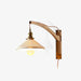 Swing Arm Walnut Wall Light - Simprolos