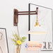 Swing Arm Walnut Wall Light - Simprolos