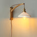 Swing Arm Walnut Wall Light - Simprolos