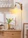 Swing Arm Walnut Wall Light - Simprolos