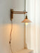 Swing Arm Walnut Wall Light - Simprolos