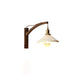 Swing Arm Walnut Wall Light - Simprolos