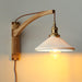 Swing Arm Walnut Wall Light - Simprolos