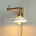 Swing Arm Walnut Wall Light - Simprolos