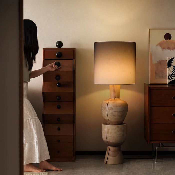 Sylvia Wood Floor Lamp - Simprolos