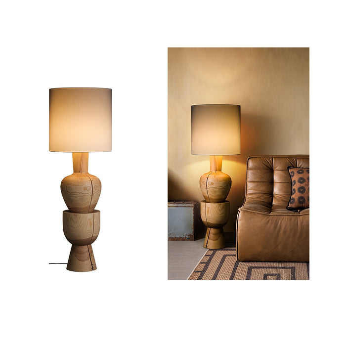 Sylvia Wood Floor Lamp - Simprolos