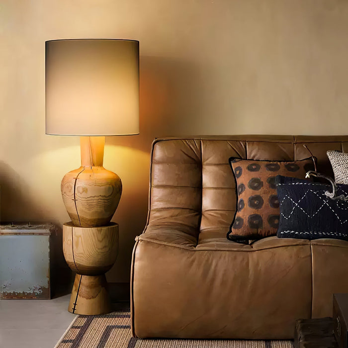 Sylvia Wood Floor Lamp - Simprolos