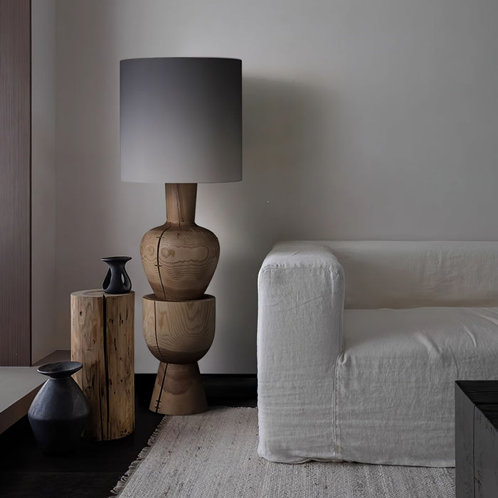 Sylvia Wood Floor Lamp - Simprolos