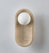Tavian Arch Travertine Wall Lamp - Simprolos