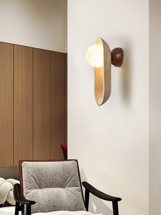 Tavian Arch Travertine Wall Lamp - Simprolos