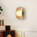 Tavian Halo Travertine Wall Lamp - Simprolos