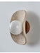 Tavian Halo Travertine Wall Lamp - Simprolos