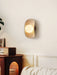 Tavian Halo Travertine Wall Lamp - Simprolos