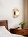 Tavian Halo Travertine Wall Lamp - Simprolos