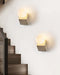 Tavian Orb Travertine Wall Lamp - Simprolos