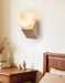 Tavian Orb Travertine Wall Lamp - Simprolos