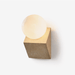 Tavian Orb Travertine Wall Lamp - Simprolos