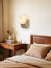 Tavian Orb Travertine Wall Lamp - Simprolos