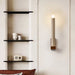 Tavian Travertine Candle Wall Lamp - Simprolos