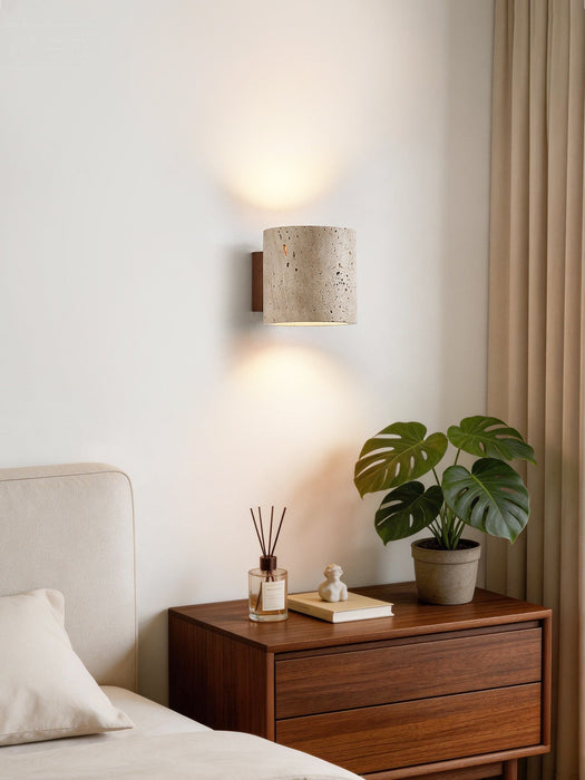Tavian Travertine Wall Lamp - Simprolos