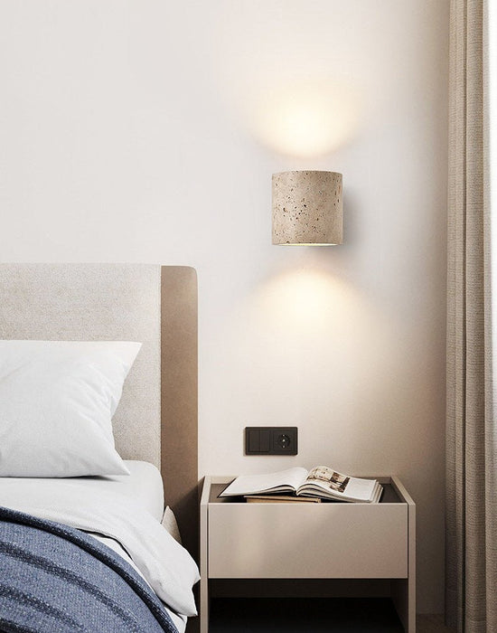 Tavian Travertine Wall Lamp - Simprolos