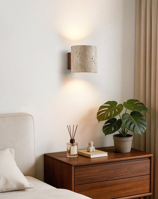 Tavian Travertine Wall Lamp - Simprolos