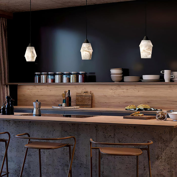 TEN MA DO Alabaster Pendant Lamp - Simprolos