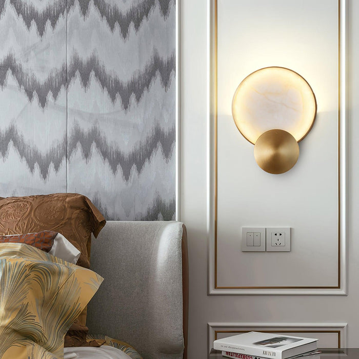 Terra Svet Alabaster Wall Lamp - Simprolos