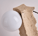 Terra Travertine Orb Table Lamp - Simprolos