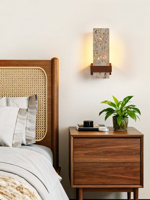 Terra Travertine Wall Light - Simprolos