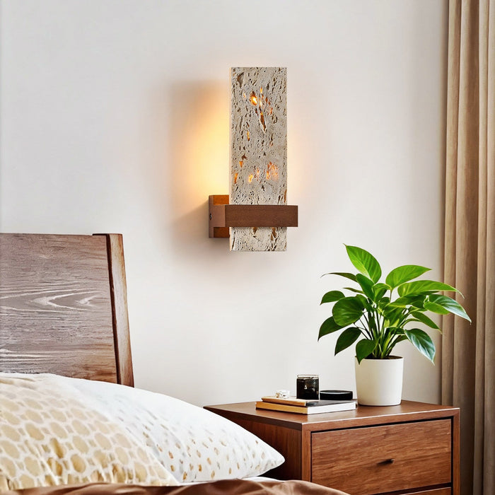 Terra Travertine Wall Light - Simprolos