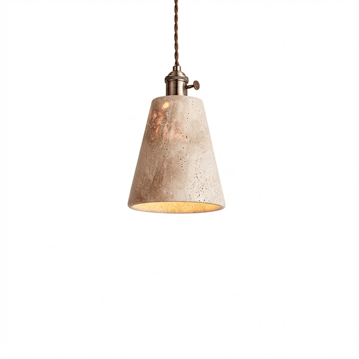 Terraform Travertine Pendant Light - Simprolos