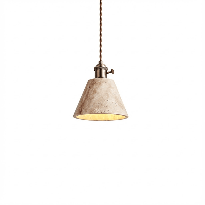 Terraform Travertine Pendant Light - Simprolos