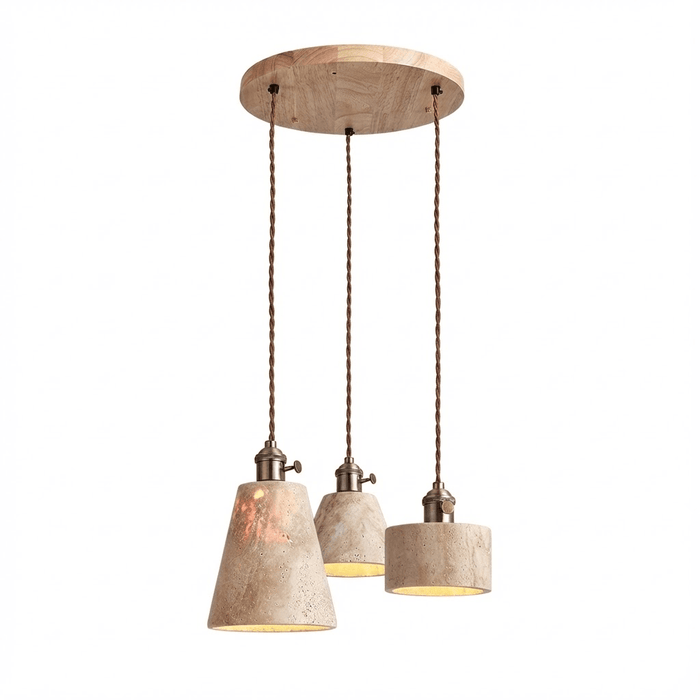 Terraform Travertine Pendant Light - Simprolos