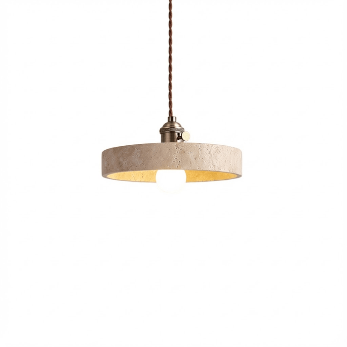 Terraform Travertine Pendant Light - Simprolos
