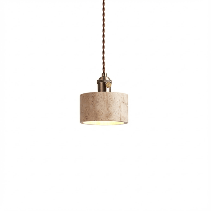 Terraform Travertine Pendant Light - Simprolos