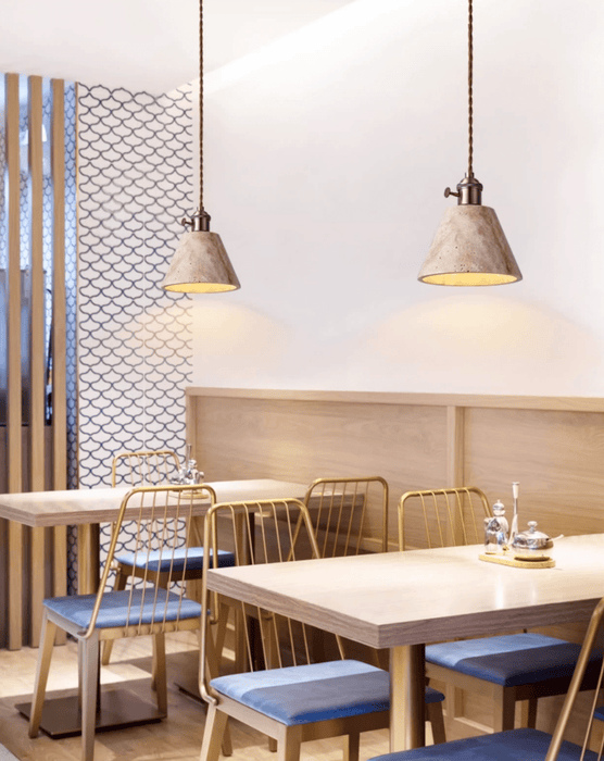 Terraform Travertine Pendant Light - Simprolos