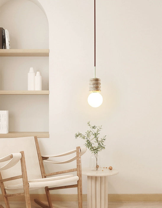 Terrava Stone Pendant Light - Simprolos