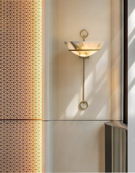 Tether Alabaster Wall Light - Simprolos