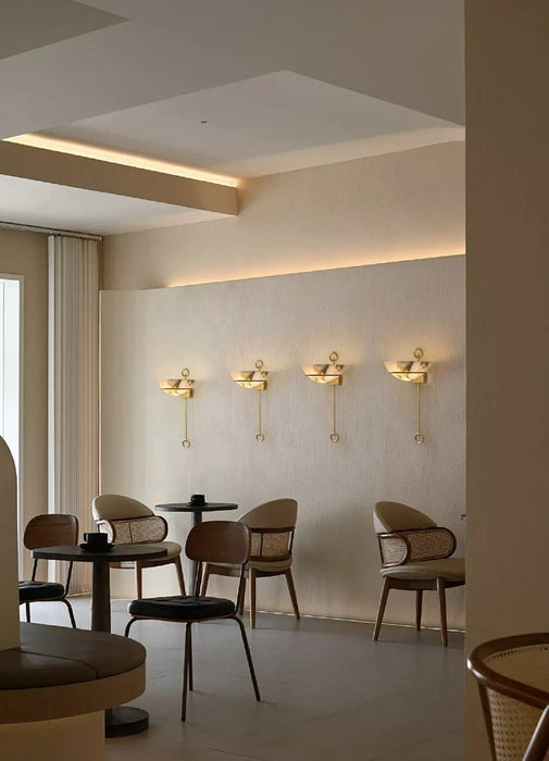 Tether Alabaster Wall Light - Simprolos