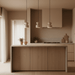 Textured Travertine Gourd Pendant Light - Simprolos