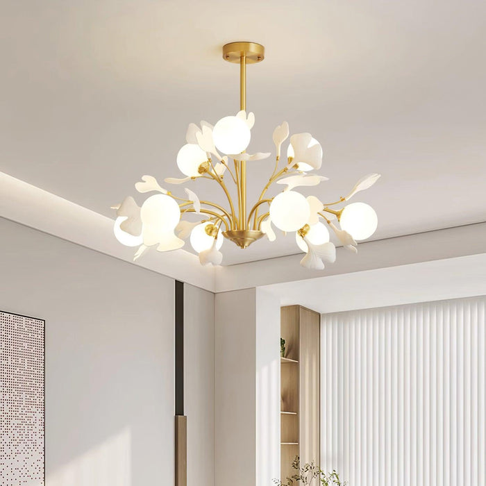 Thalassa Gingko Chandelier - Simprolos