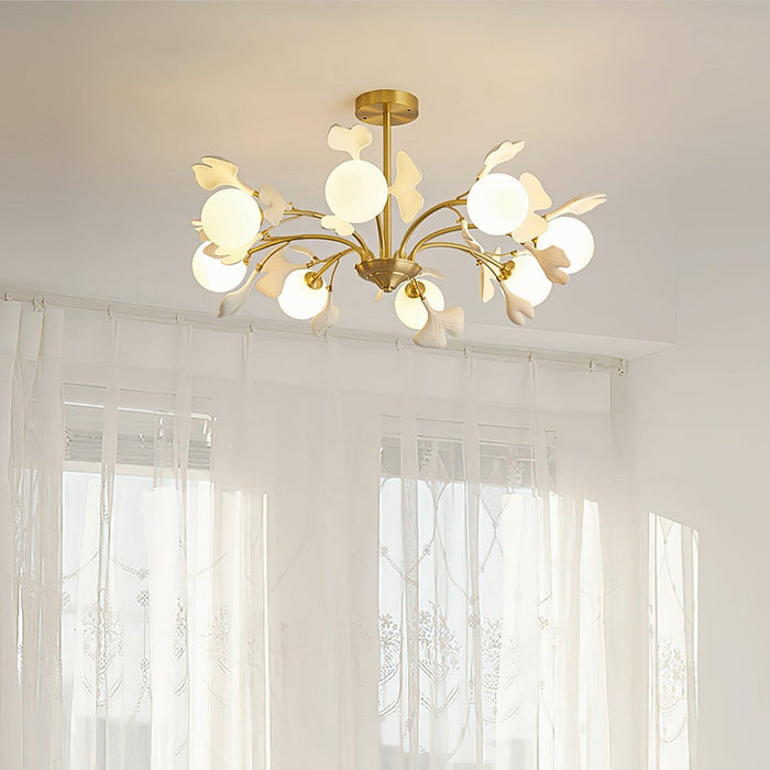 Thalassa Gingko Chandelier - Simprolos