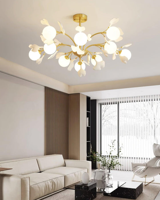 Thalassa Gingko Chandelier - Simprolos