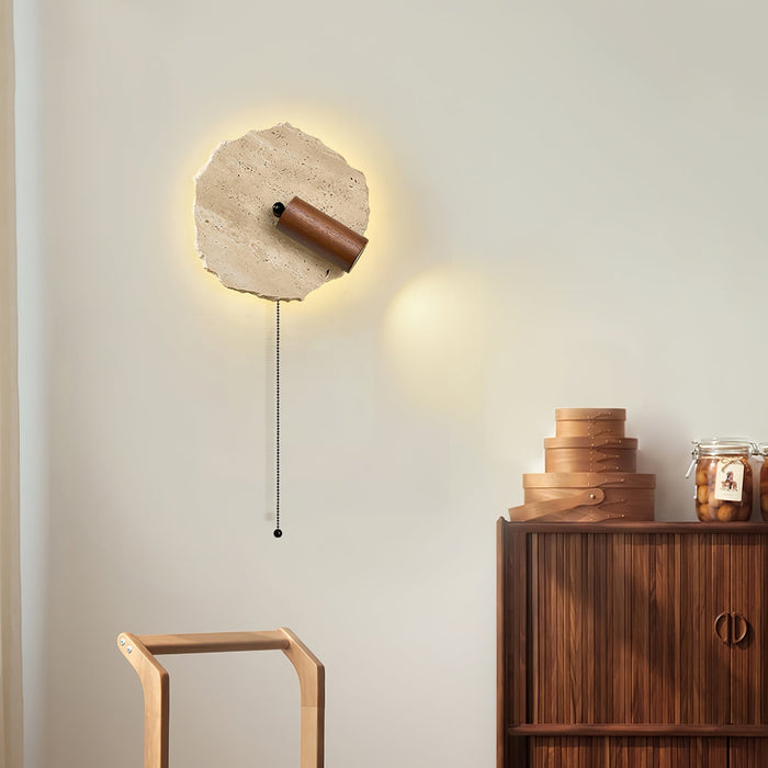 Thalos Travertine Wall Light - Simprolos