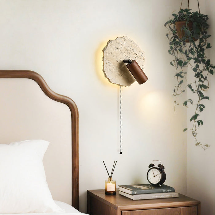 Thalos Travertine Wall Light - Simprolos