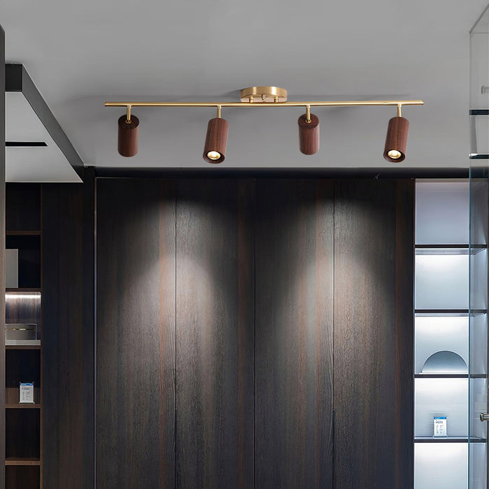 Thio Wooden Track Lighting - Simprolos