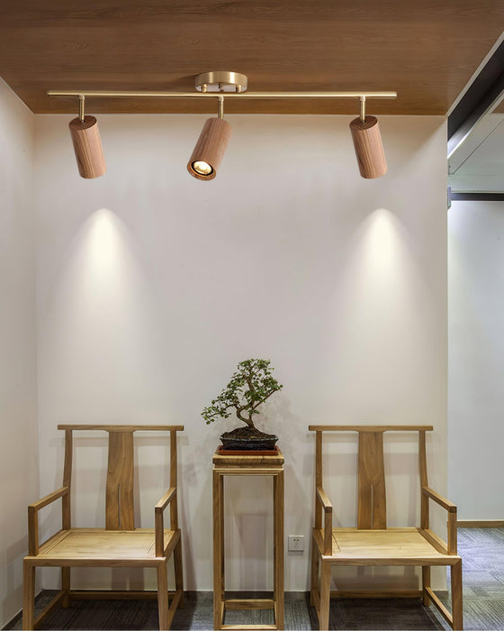 Thio Wooden Track Lighting - Simprolos
