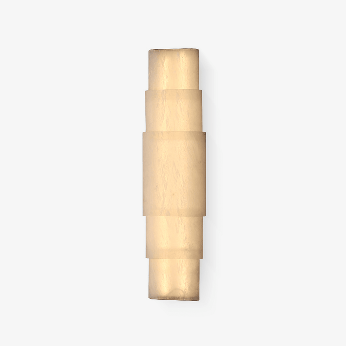 Tiered Alabaster Column Sconce - Simprolos