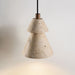 Tiered Travertine Cone Pendant Light - Simprolos